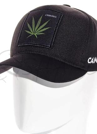 Бейсболка тракер универсальная коттоновая кепка cannabis sub21794 черный
