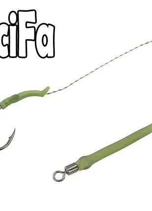 Набор карповых поводков facifa (6 штук) стопор для бойлов (размер 8).