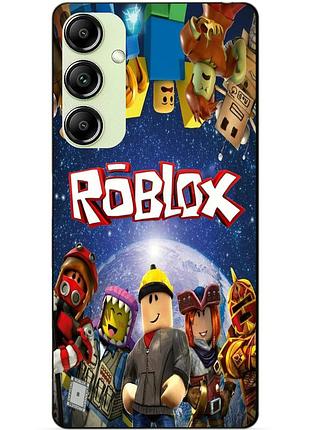 Чехол силиконовый бампер для samsung m52 с рисунком роблокс roblox