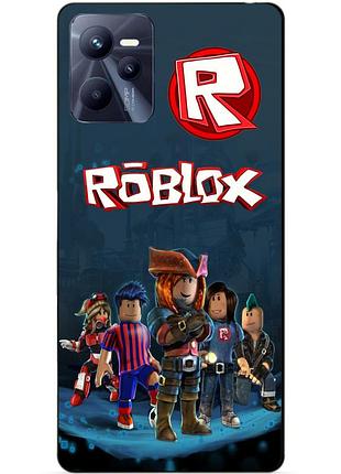 Силіконовий чохол бампер для realme c35 з малюнком roblox