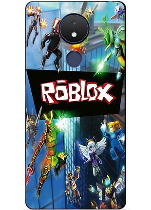 Силіконовий чохол бампер для nokia c21 з картинкою roblox роблокс
