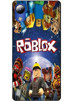 Силиконовый чехол бампер для zte blade l8 с рисунком роблокс roblox