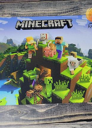Килимок для миші “minecraft” — 24×20 см, ігровий принт