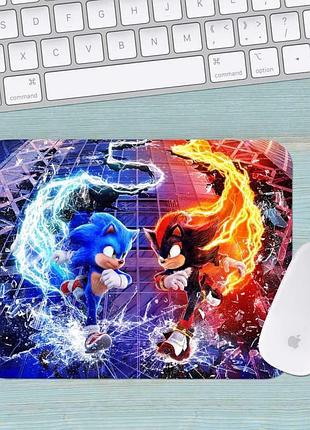 Коврик для мыши соник sonic средний 0020 (290х250х3мм)