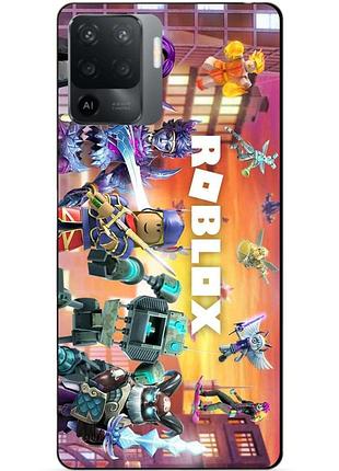 Силіконовий чохол бампер для oppo reno 5 lite з картинкою роблокс roblox