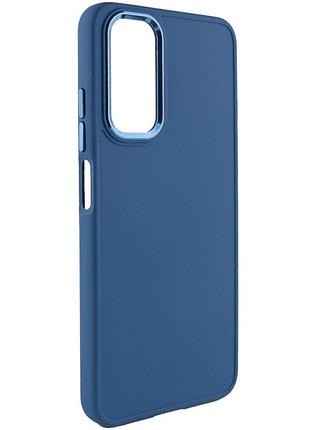 Чехол на samsung galaxy a54 5g синий матовый metal style для самсунг галакси а54