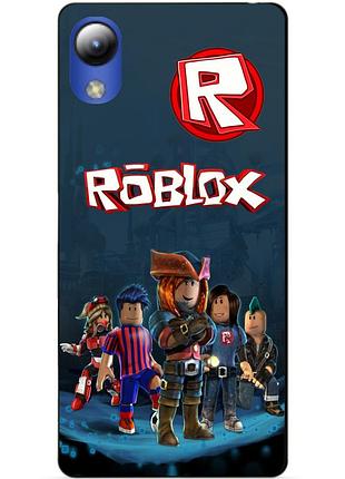 Силиконовый чехол бампер для zte blade l8 с рисунком roblox роблокс