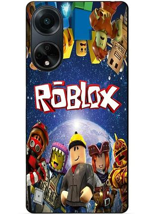 Силіконовий бампер чохол для oppo a98 з малюнком роблокс roblox