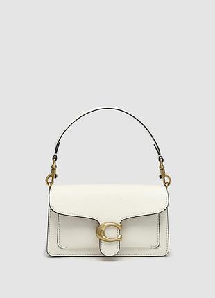 💎 coach tabby shoulder bag 20 brass/chalk 20 х 11 х 7 см
