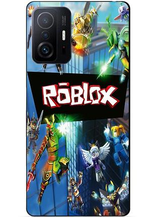 Силіконовий чохол бампер для xiaomi 11t / 11t pro з картинкою roblox роблокс
