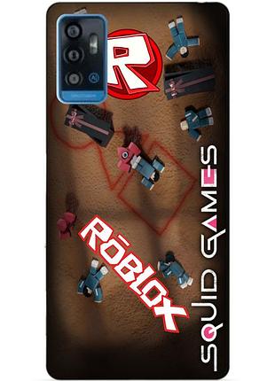 Силіконовий чохол бампер для zte blade a71 з малюнком roblox гра в кальмара роблокс