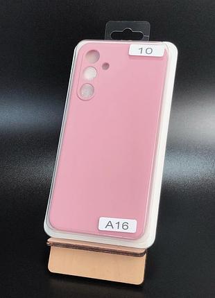 Чехол силиконовый для телефона samsung a16(4g) silicone orig full №10 pink 4you