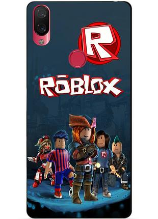 Силиконовый бампер чехол для xiaomi mi a2 lite с рисунком roblox