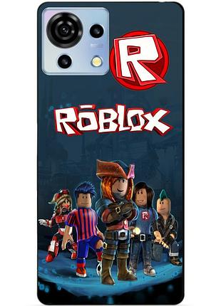 Чехол силиконовый бампер для zte blade v50 vita с рисунком roblox роблокс