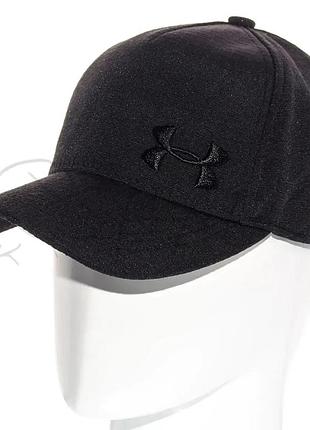Мужская зимняя кепка с ушами теплая бейсболка с регулировкой under armour bzr21669 черный