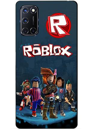 Силіконовий бампер чохол для oppo a52 з малюнком roblox