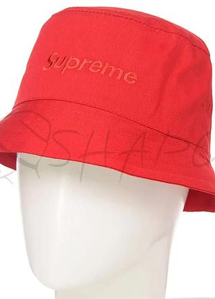 Панама мужская котоновая панамка универсальная летняя с вышивкой supreme pkh19912 красный