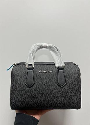 💎 michael kors hayes duffle crossbody bag grey 26 х 16 х 13 см