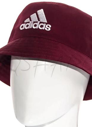 Панама брендовая летняя из хлопка панамка котоновая универсальная adidas pkh21946 бордовый