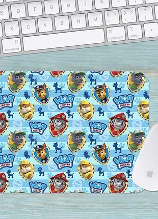 Коврик для мыши щенячий патруль paw patrol маленький 001 (180х220х3мм)