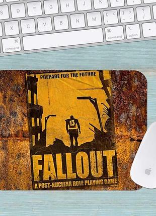 Коврик для мыши фоллаут fallout маленький 0013 (180х220х3мм)