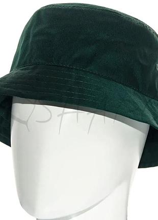 Панама котонова літня універсальна бавовняна панамка однотонна hip-hop пустышка зелений
