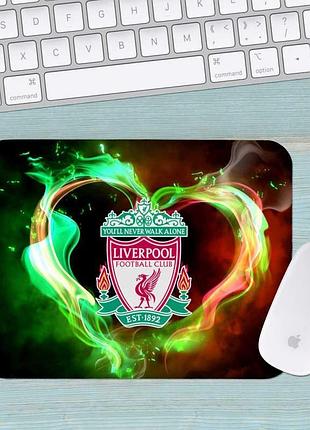 Коврик для мыши фк ливерпуль fc liverpool средний 001 (290х250х3мм)
