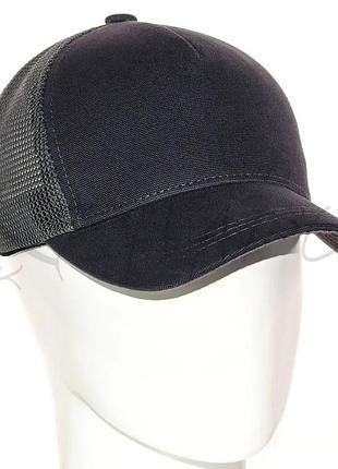 Бейсболка летняя пустышка на сетке unisex кепка котоновая с регулятором alex bth20888 темно-серый