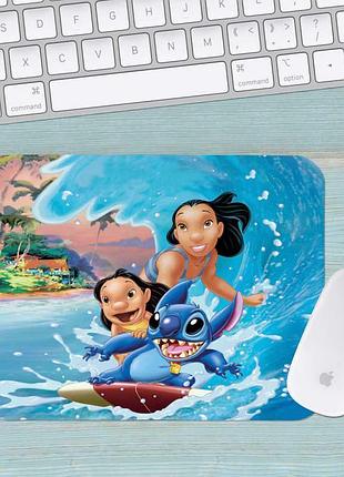 Коврик для мыши лило и стич lilo & stitch средний 006 (290х250х3мм)