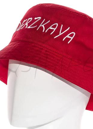 Панама брендовая летняя из хлопка панамка котоновая универсальная derzkaya pkh21905 красный