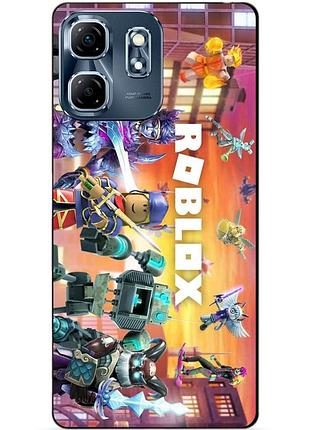 Силіконовий чохол бампер для infinix hot 50i (x6531b) з картинкою роблокс roblox
