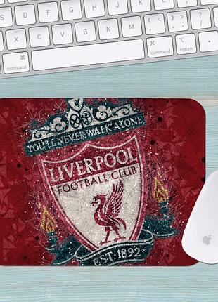 Коврик для мыши фк ливерпуль fc liverpool средний 009 (290х250х3мм)