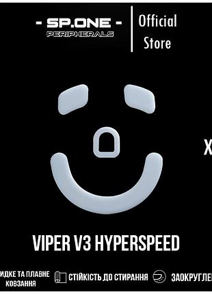Глайды ultraglide jade 2.5d для мыши razer viper v3 hyperspeed тефлоновые ножки скейты ptfe skates