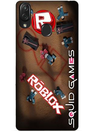 Силиконовый бампер чехол для zte blade v10 vita roblox игра в кальмара