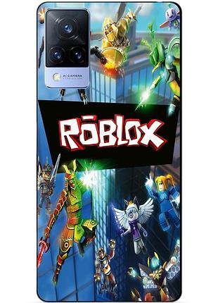 Силіконовий бампер чохол для vivo v21 з картинкою roblox