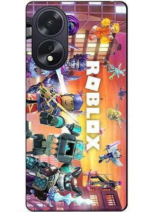 Силіконовий чохол бампер для oppo a18 з картинкою роблокс roblox