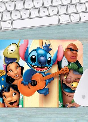 Коврик для мыши лило и стич lilo & stitch средний 001 (290х250х3мм)