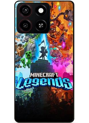 Силіконовий чохол бампер для zte blade a35 гра майнкрафт minecraft