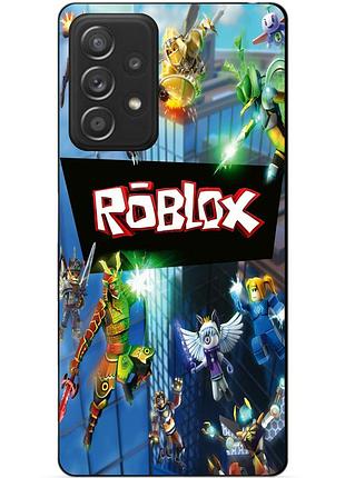 Силиконовый чехол бампер для samsung a53 5g с картинкой roblox роблокс