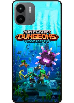 Силиконовый чехол бампер для xiaomi redmi a2 / a1 с рисунком майнкрафт minecraft
