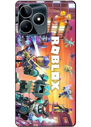 Силіконовий чохол бампер для realme c53 з картинкою роблокс roblox