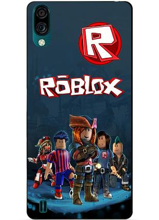 Силіконовий бампер чохол для zte blade a51 lite з малюнком roblox