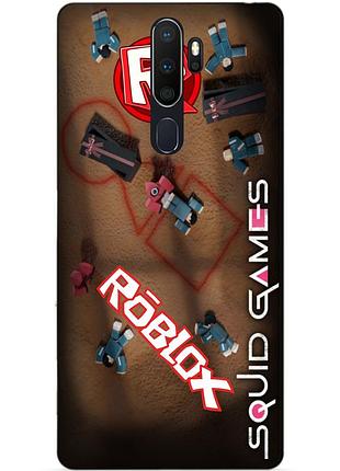 Силиконовый бампер чехол для oppo a5 2020 roblox игра в кальмара