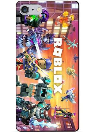 Силіконовий чохол бампер для iphone 6 plus з картинкою роблокс roblox