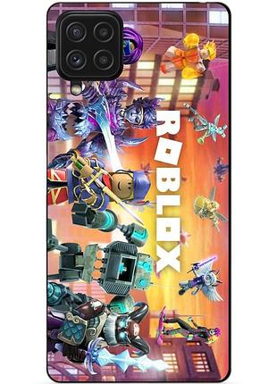 Чехол силиконовый бампер для samsung m53 5g с картинкой роблокс roblox