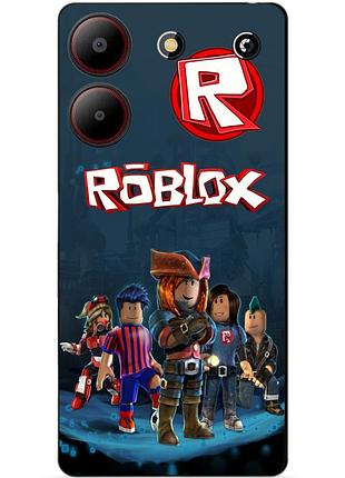Силіконовий чохол бампер для zte blade a54 з малюнком roblox роблокс