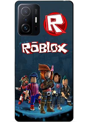 Силіконовий чохол бампер для xiaomi 11t / 11t pro з малюнком roblox роблокс