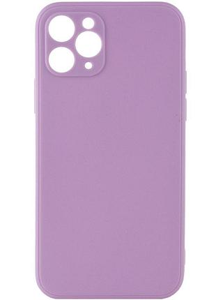 Чохол на iphone 11 pro бузковий матовий силіконовий із захистом на камеру на телефон айфон 11