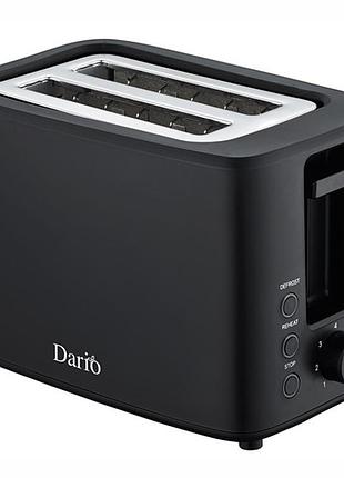 Тостер dario dt1007. колір чорний top shop ua_