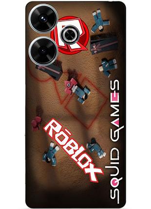Силіконовий чохол бампер для realme note 50 з малюнком roblox гра в кальмара роблокс